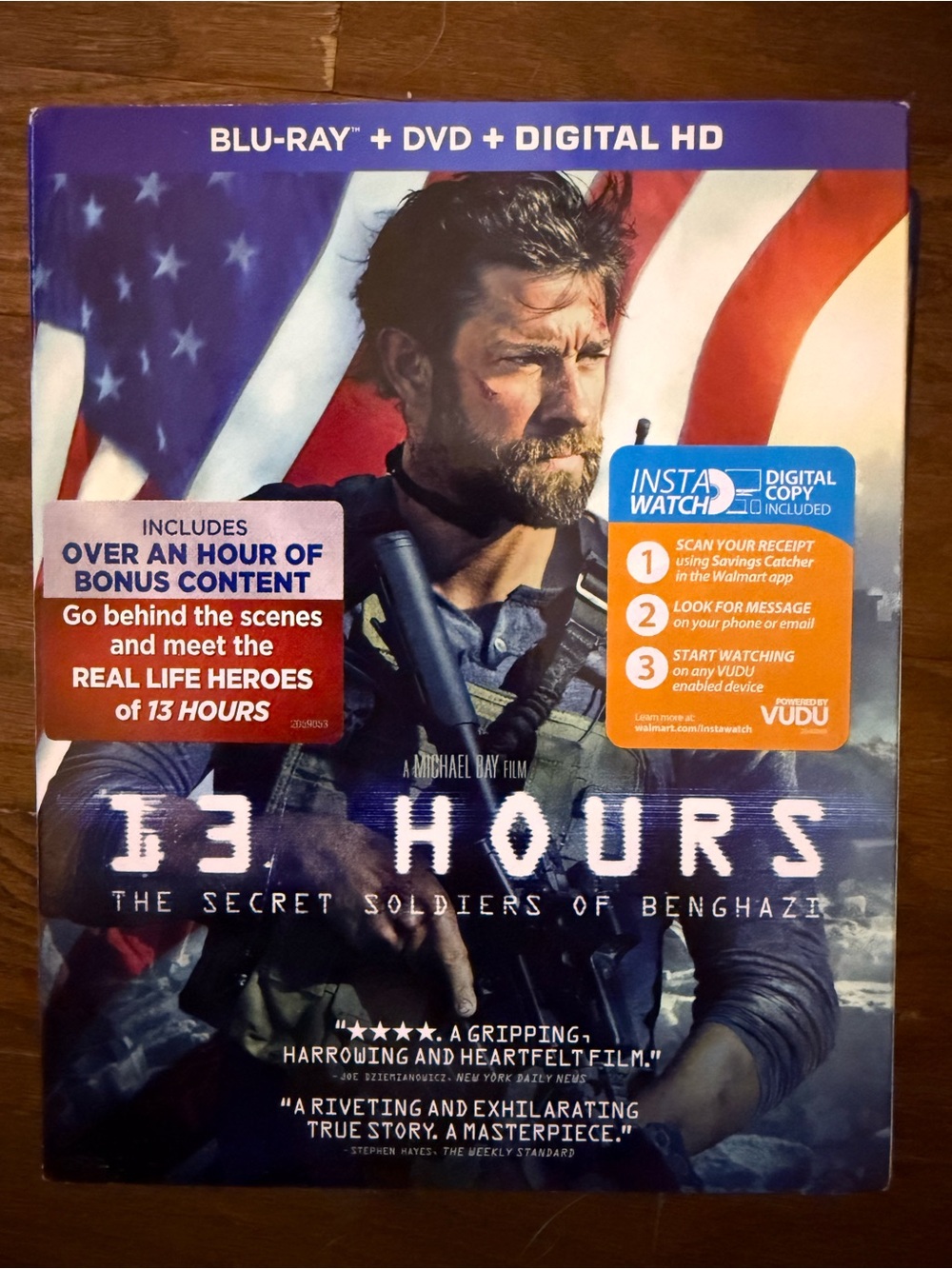 13 Hours Blu-ray + DVD + Digital HD — Patriotic Cover Art